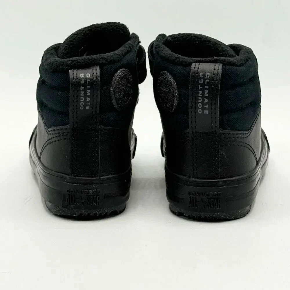 Converse All Star Leather Black Berkshire Boot Easy On NWOB - Toddler US 7